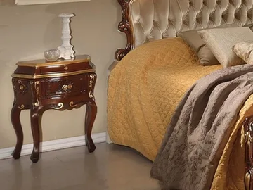 ISABELLA - Rectangular solid wood bedside table with drawers by Guerra Vanni - view 2